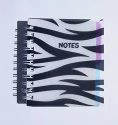 Mini poznámkový blok zebra